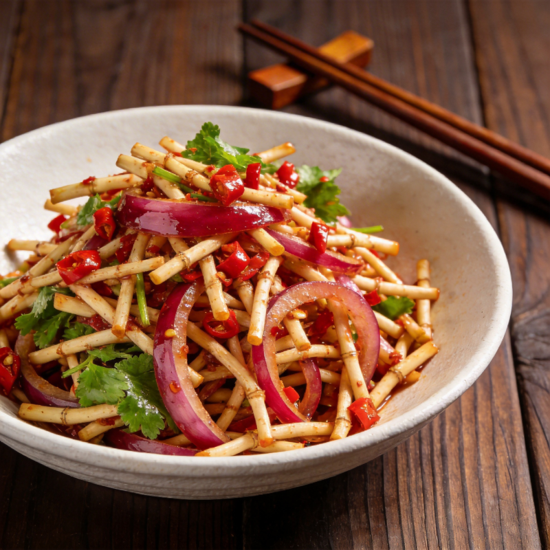 凉拌竹笋丝图片