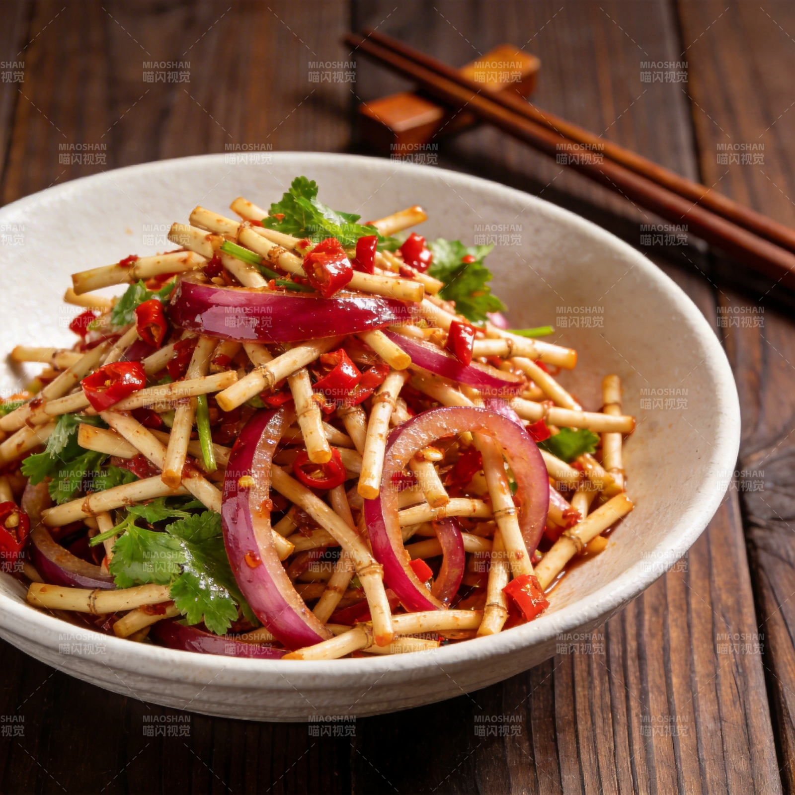 凉拌竹笋丝图片