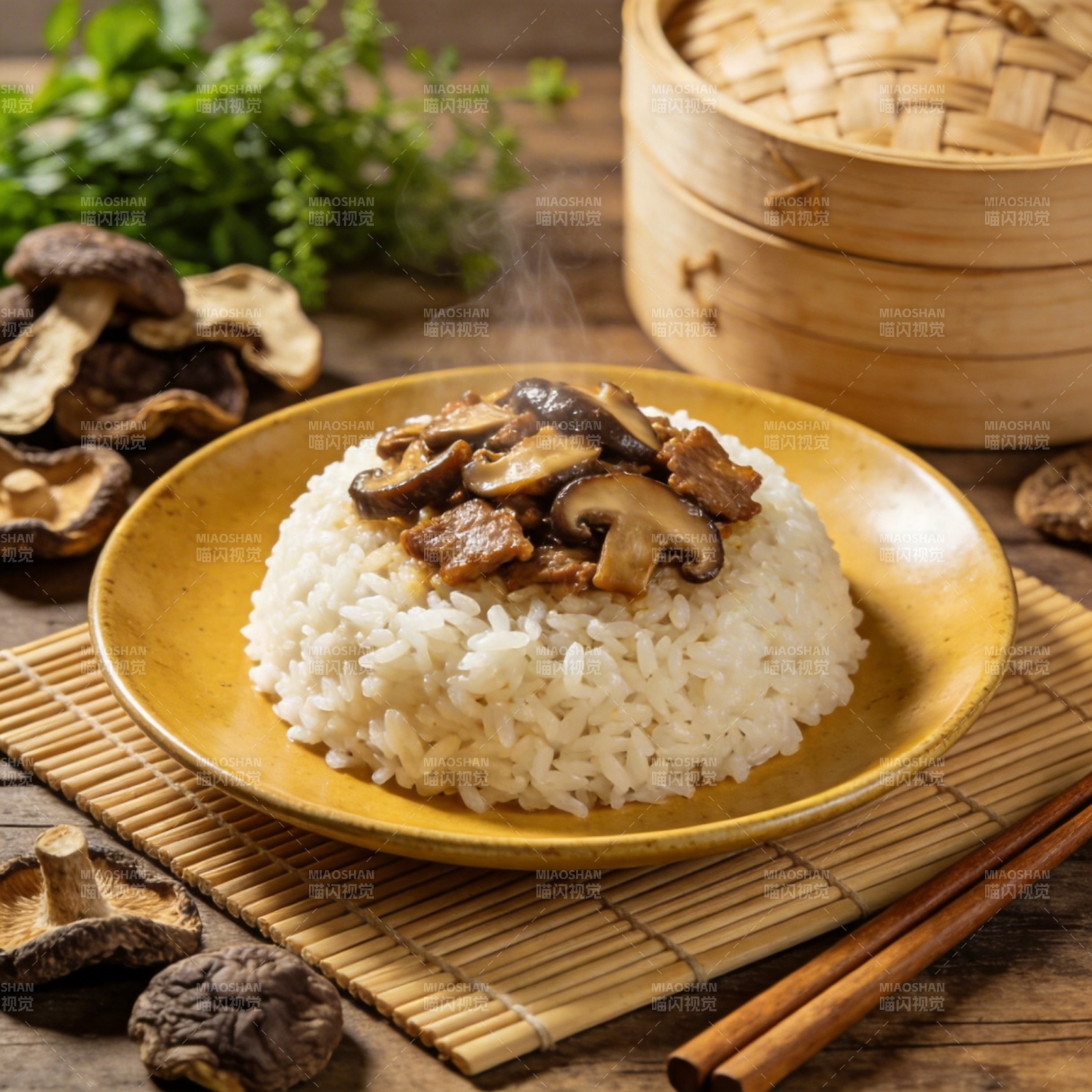 香菇蒸饭图片