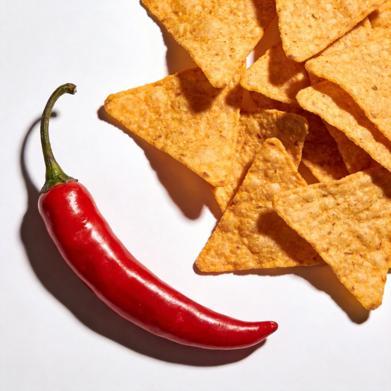辣椒与薯片图片