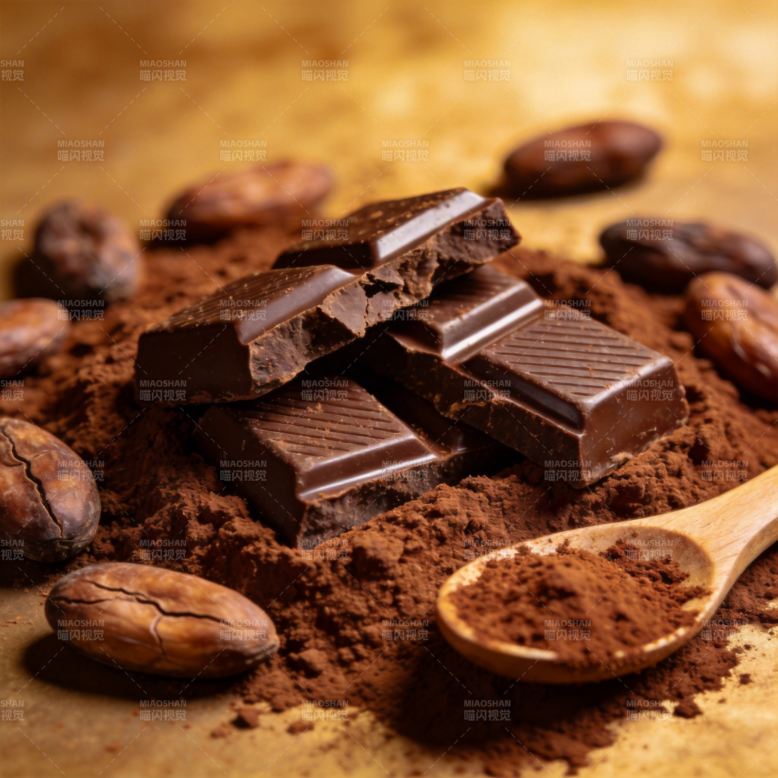 巧克力与可可粉图片