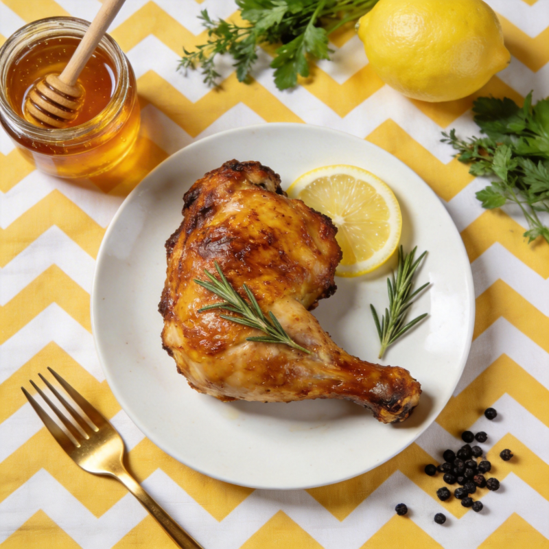 蜜汁烤鸡腿图片