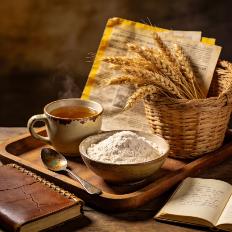 麦香茶韵静时光图片