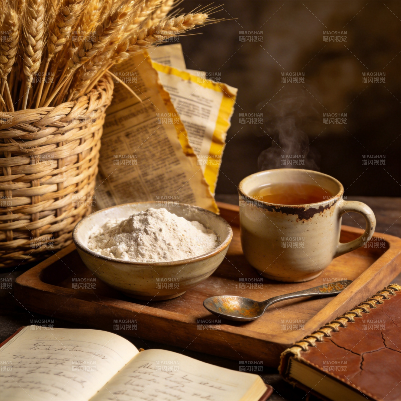 麦香茶暖 旧书相伴图片