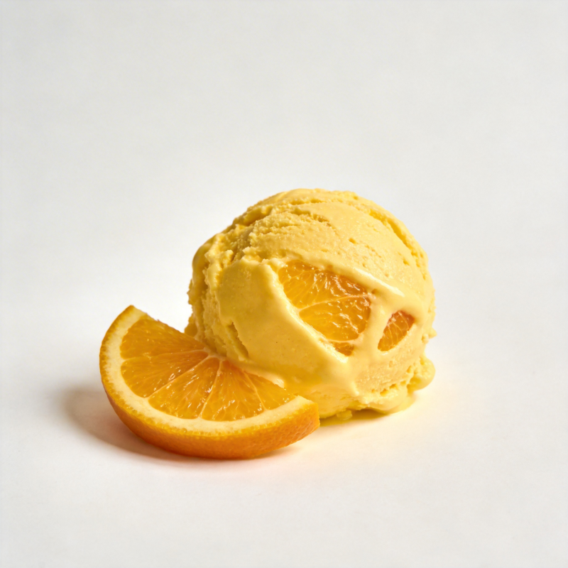 橙味冰淇淋图片