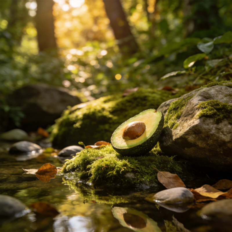森林中的牛油果图片