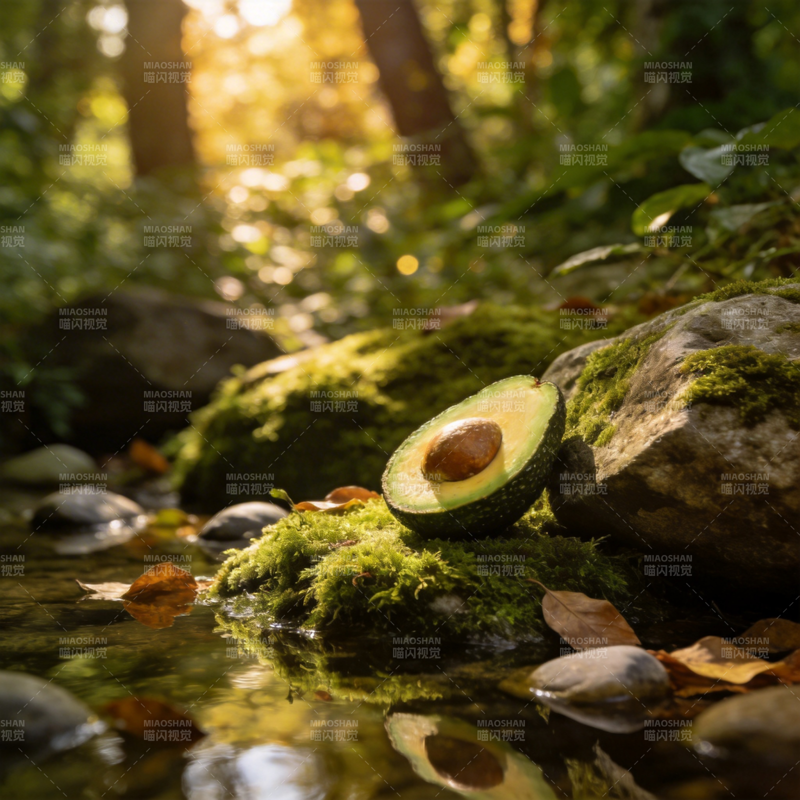 森林中的牛油果图片