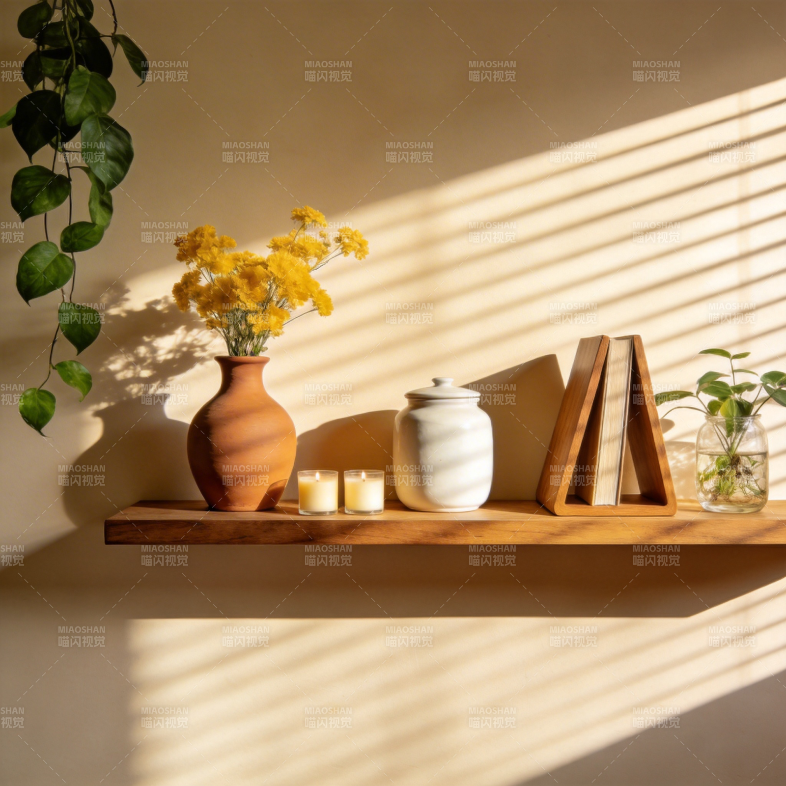 光影下的静谧角落图片