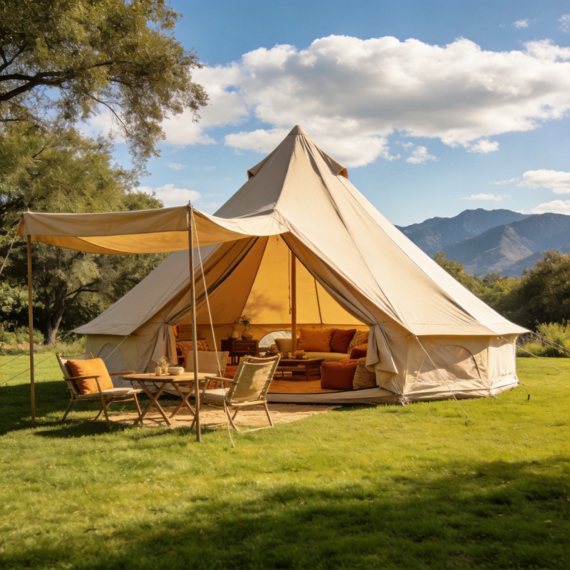 豪华露营帐篷图片