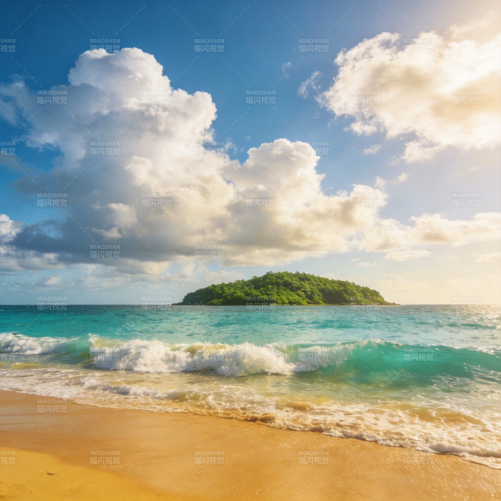 碧海蓝天 椰风拂面图片