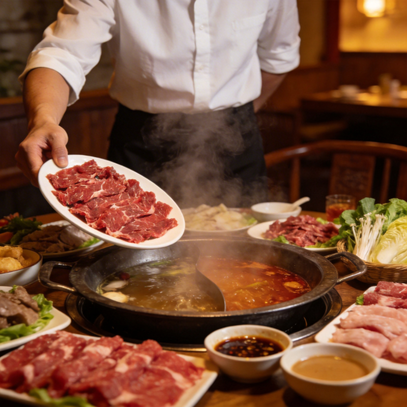 火锅盛宴 肉香四溢图片