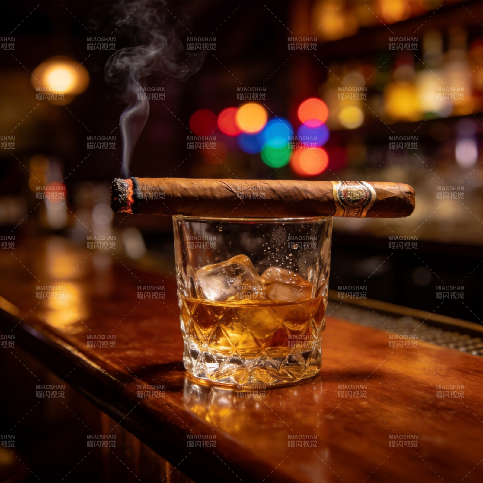 烟酒相伴夜未央图片