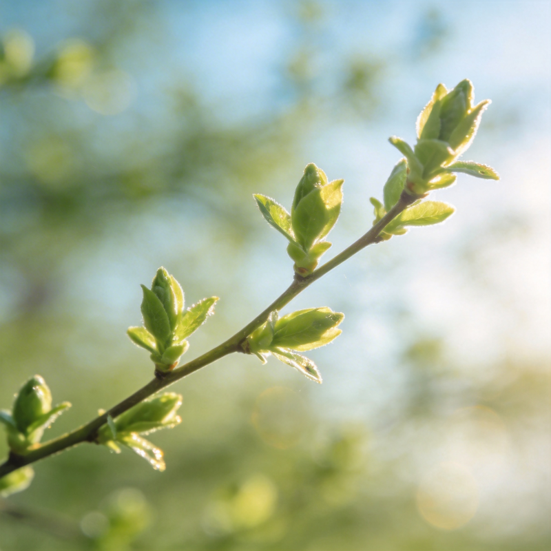 春芽初绽图片