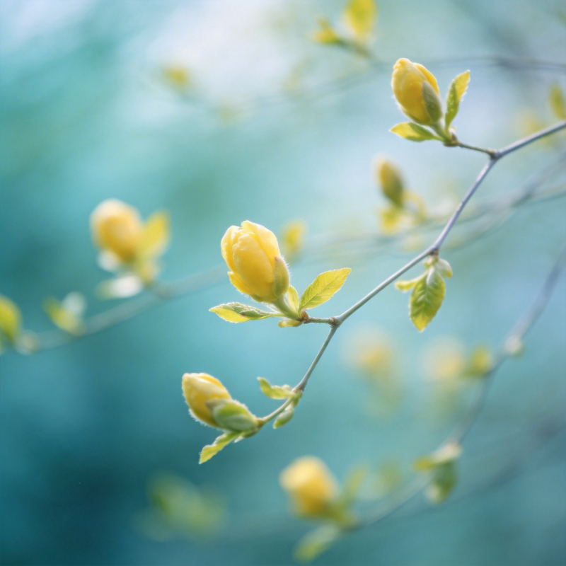 春日黄花绽放图片