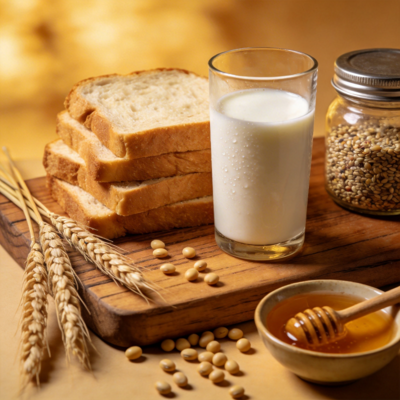 面包牛奶与蜂蜜图片