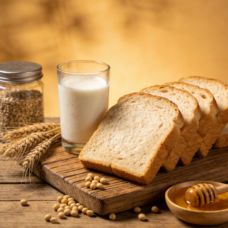 面包牛奶与谷物图片