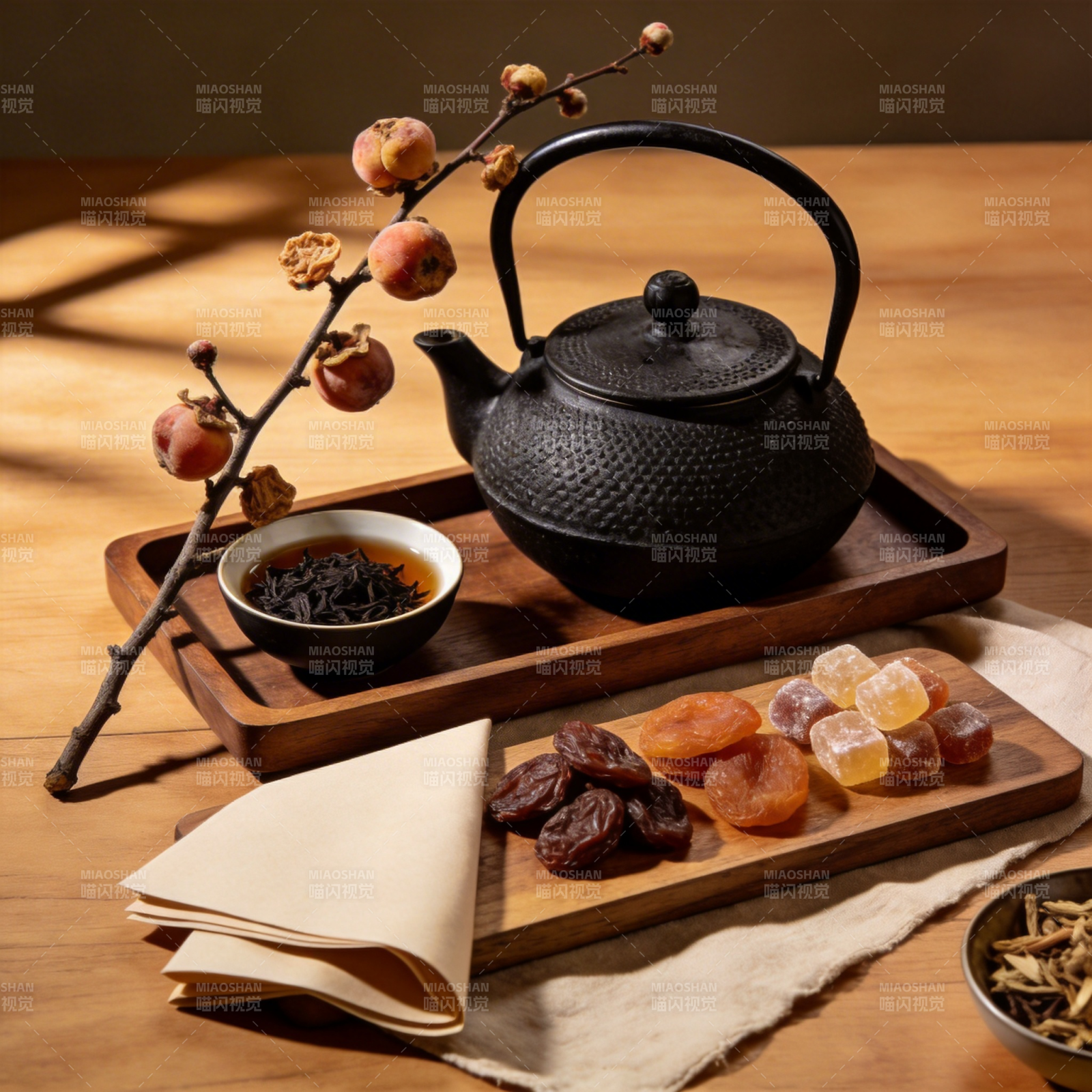 茶香果韵静谧时光图片