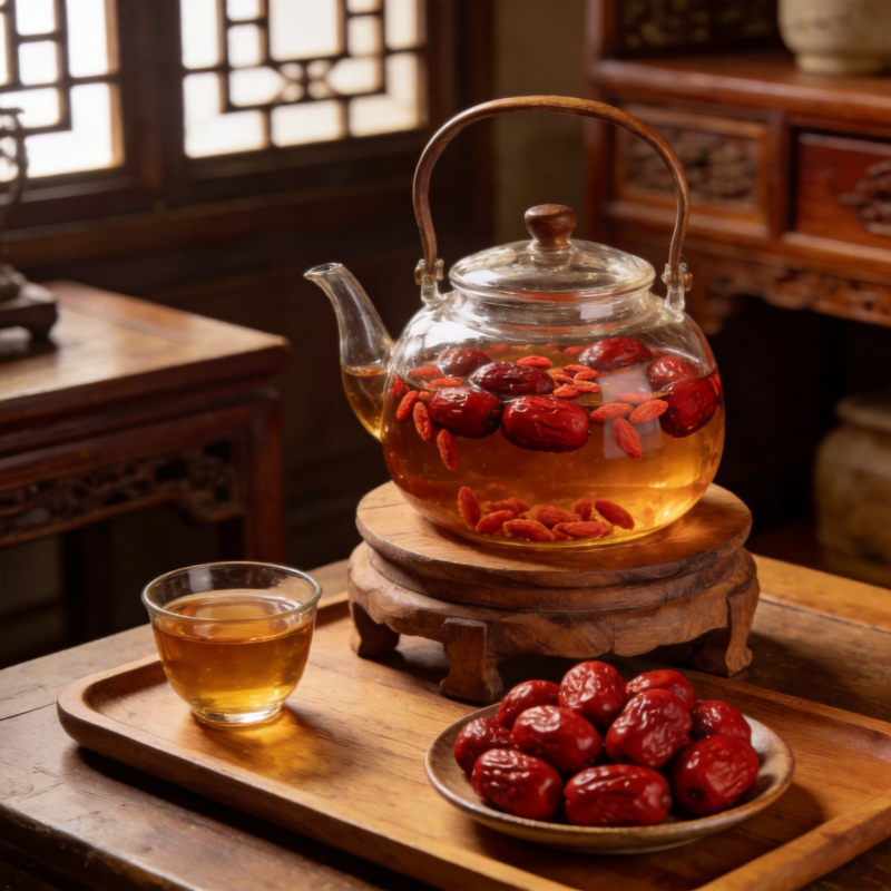 红枣枸杞茶图片