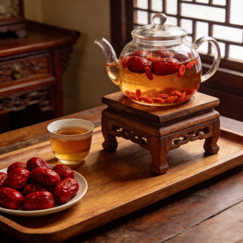 红枣枸杞茶图片