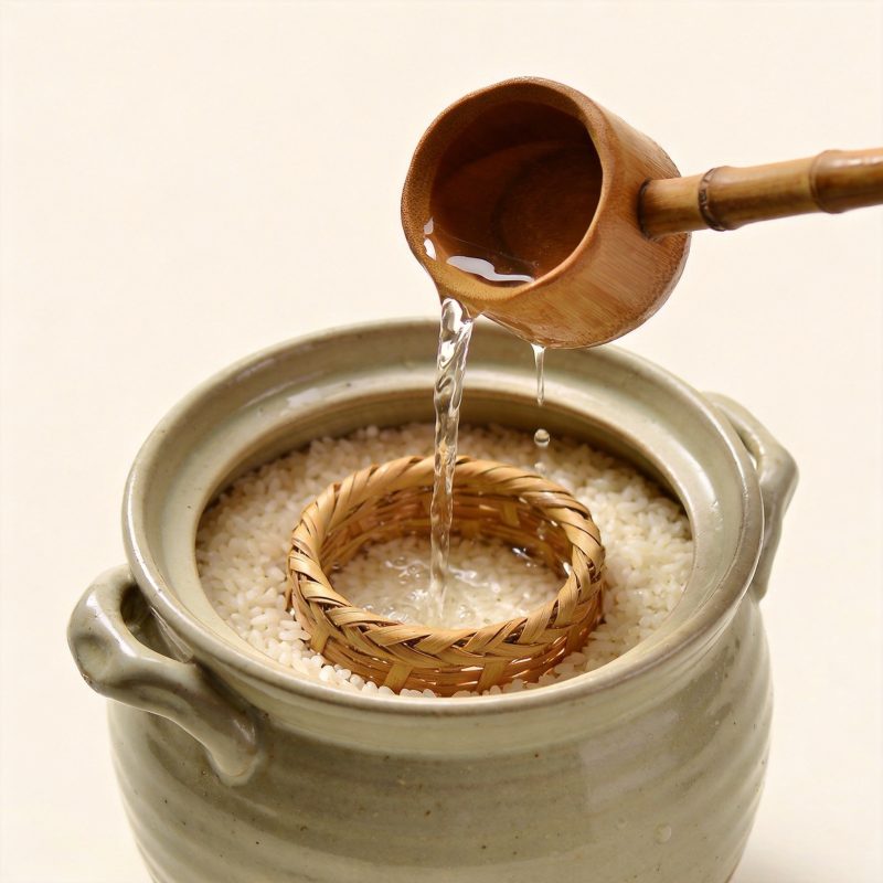 米酒酿造过程图片