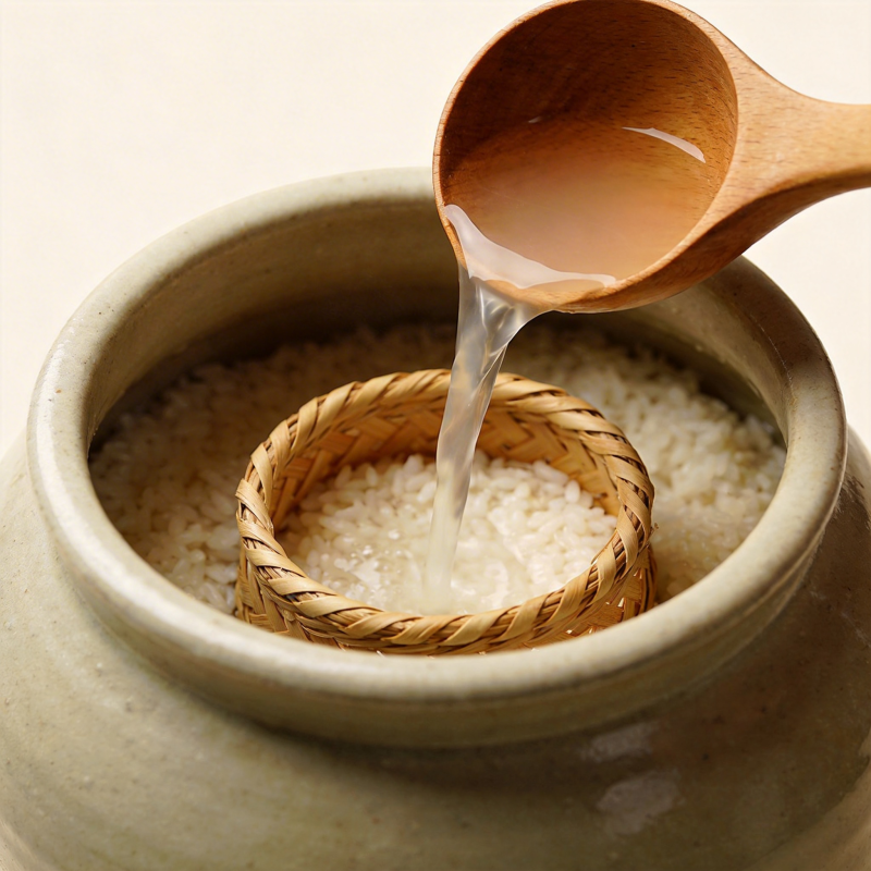 米酒酿造过程图片