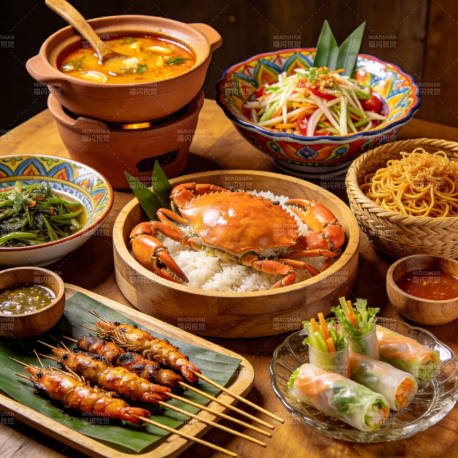 东南亚美食盛宴图片