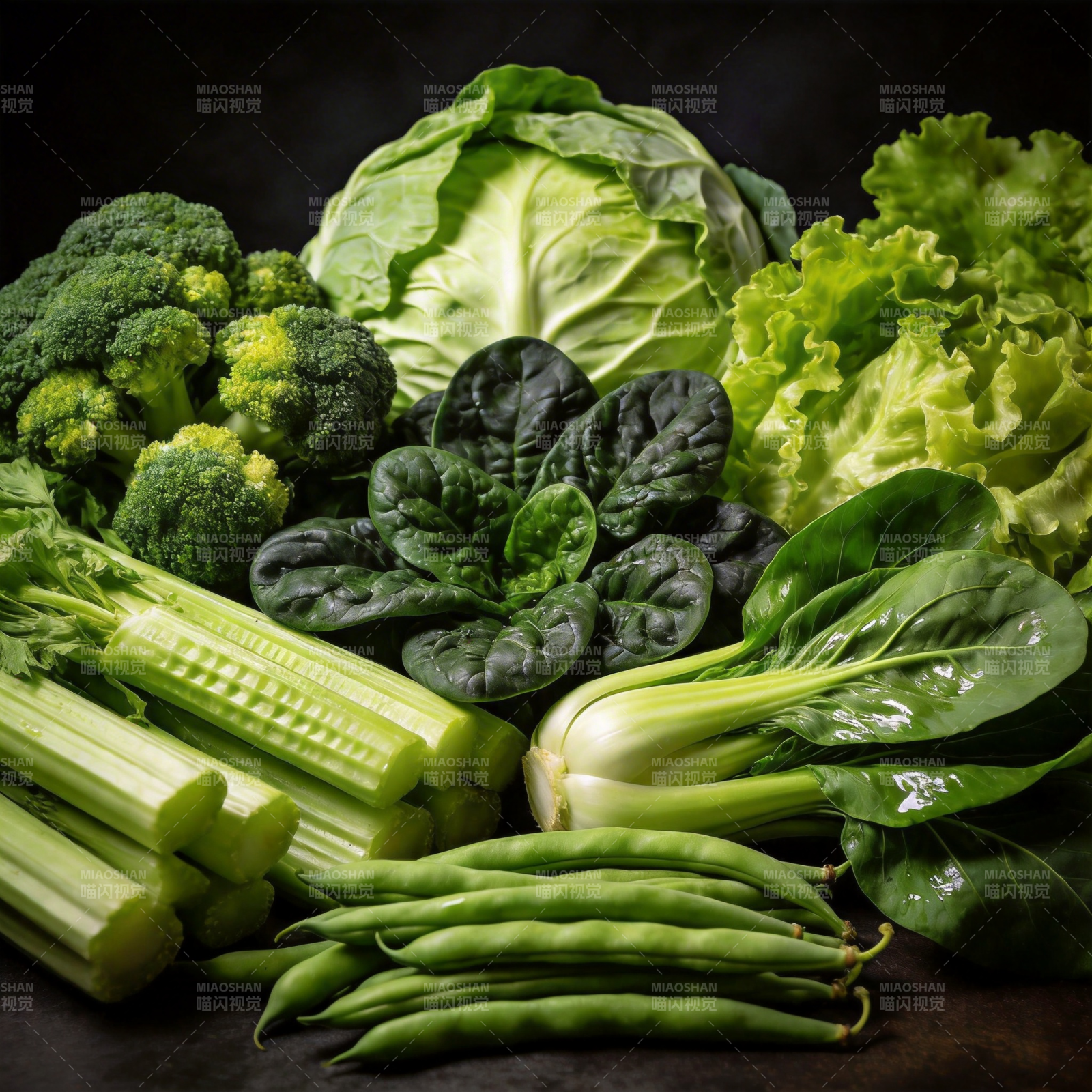 新鲜绿蔬汇图片