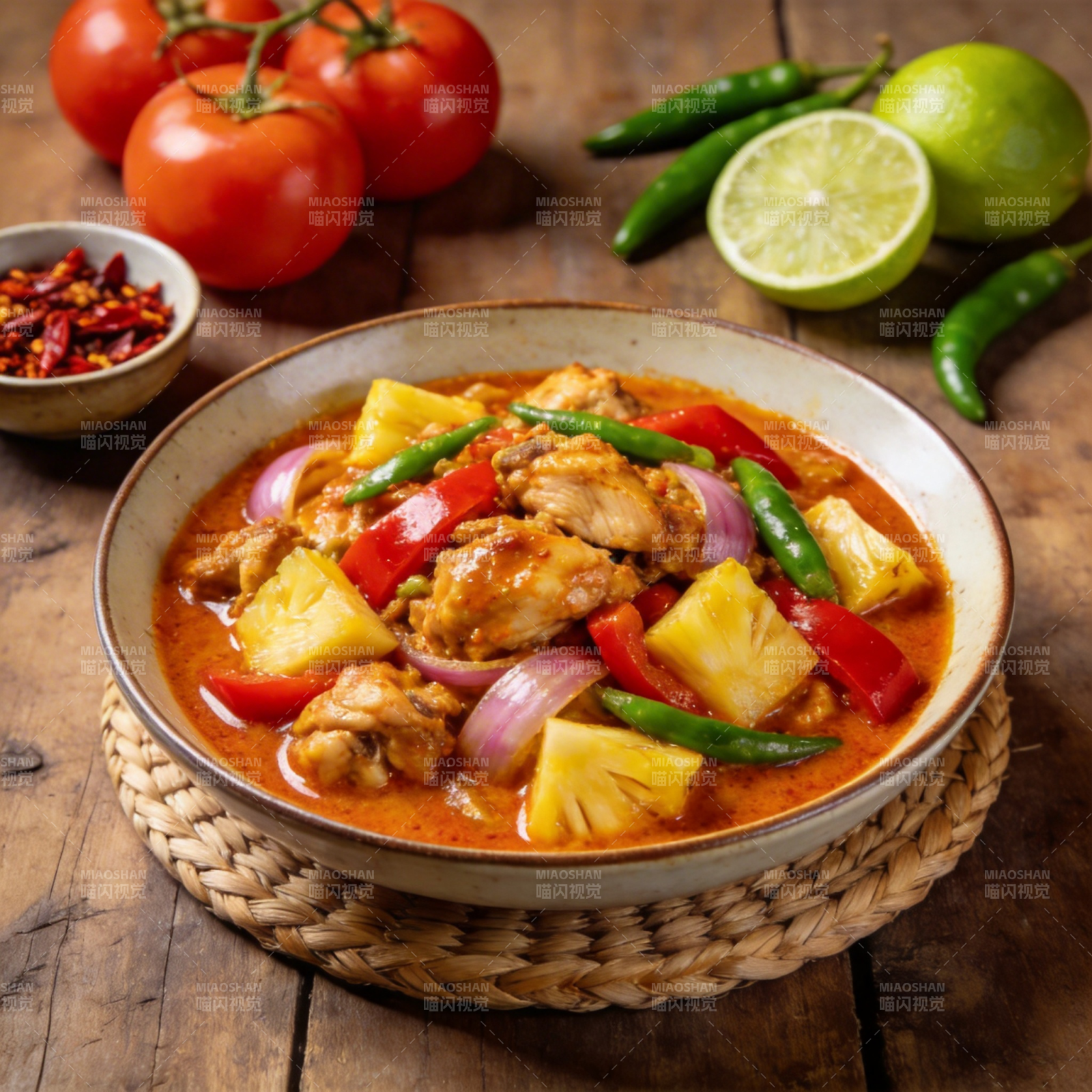 泰式菠萝鸡煲图片