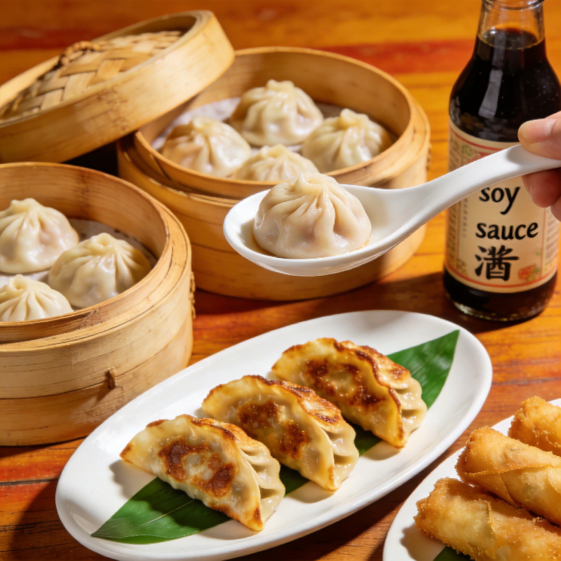 美味中式点心拼盘图片