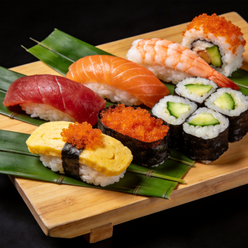 精致寿司拼盘图片