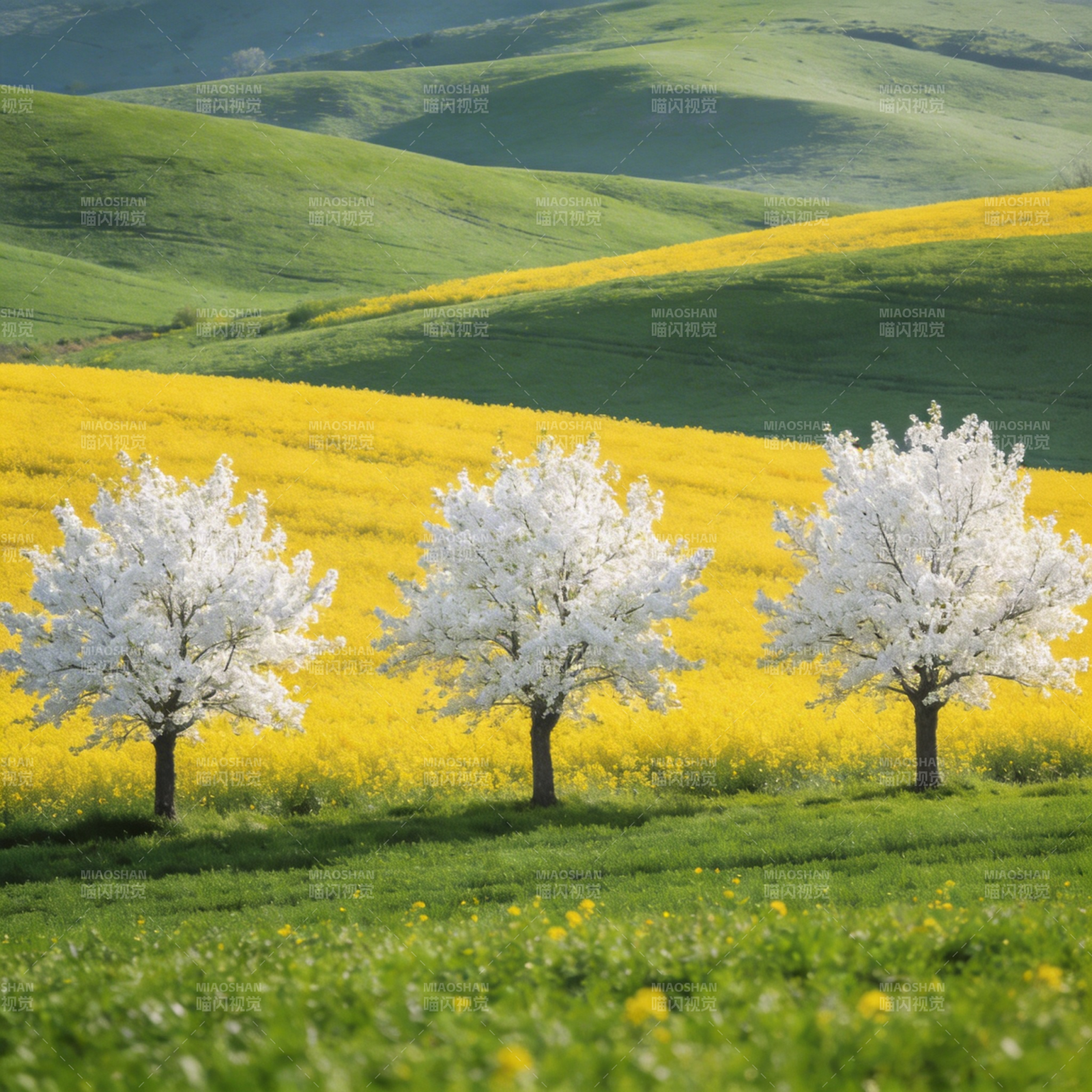春日花海三树图图片
