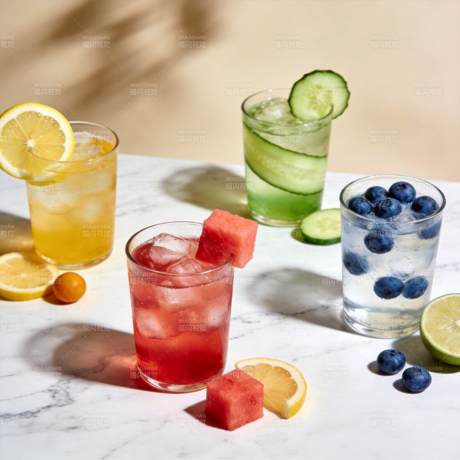 夏日清爽饮品图片