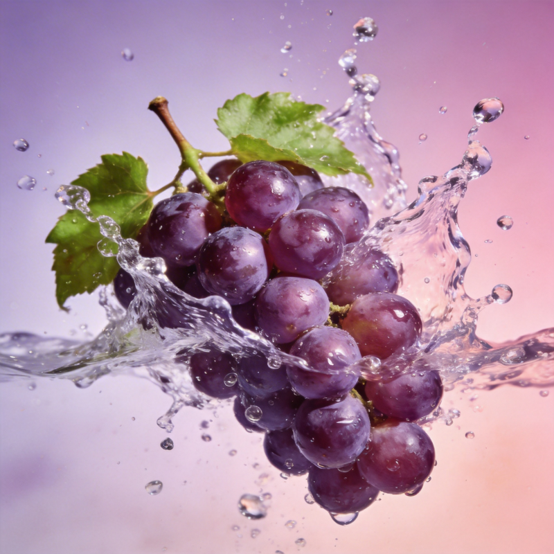 水溅紫葡萄图片