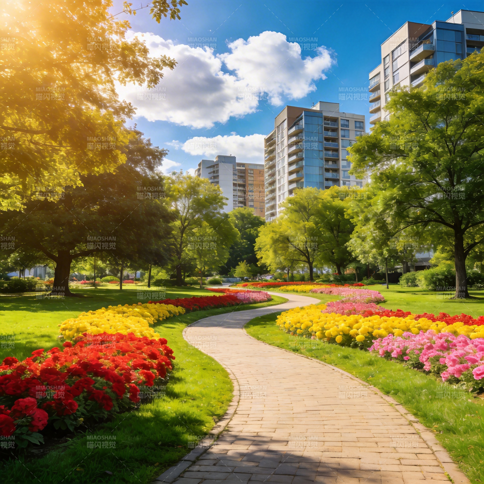 花径映城光图片