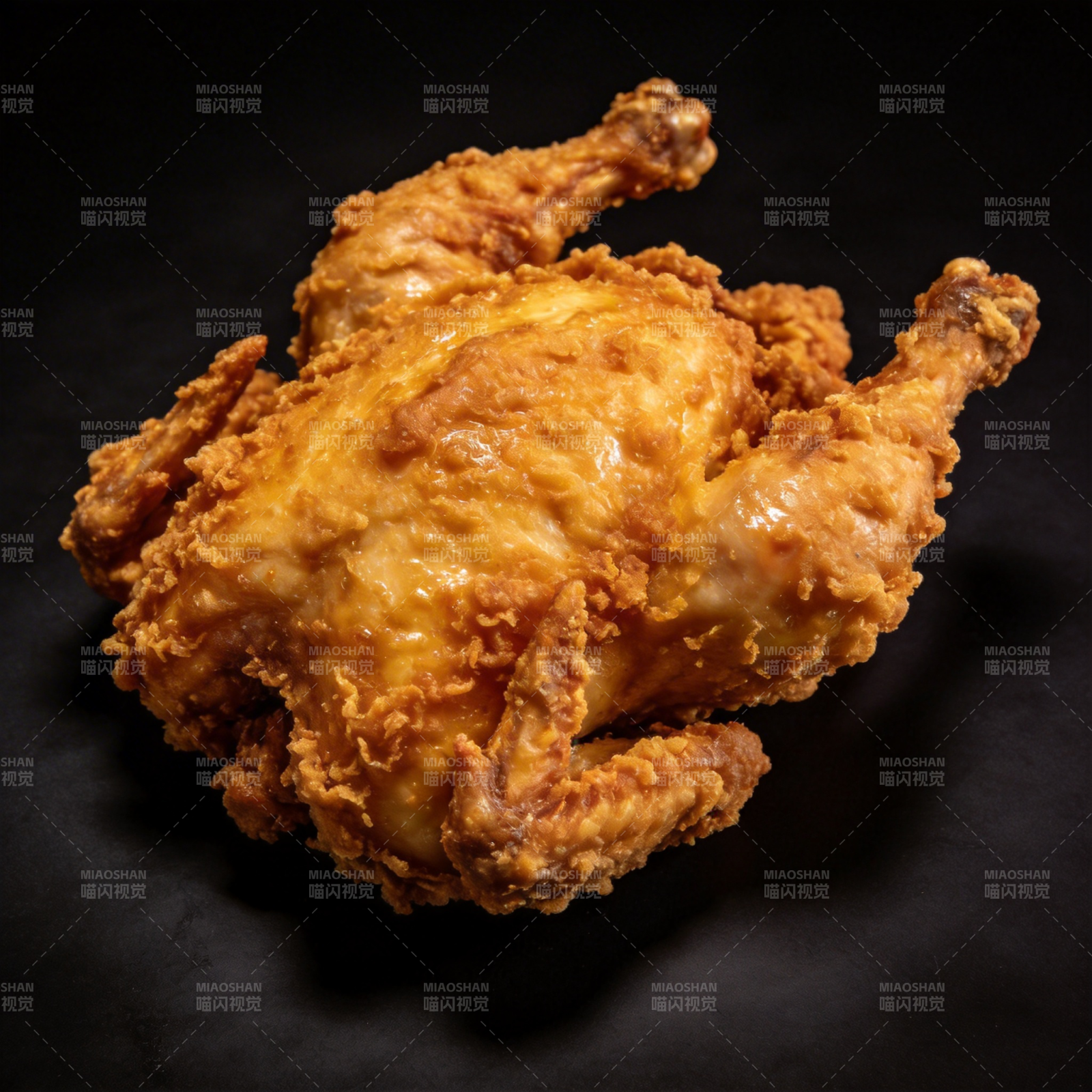 金黄酥脆炸全鸡图片