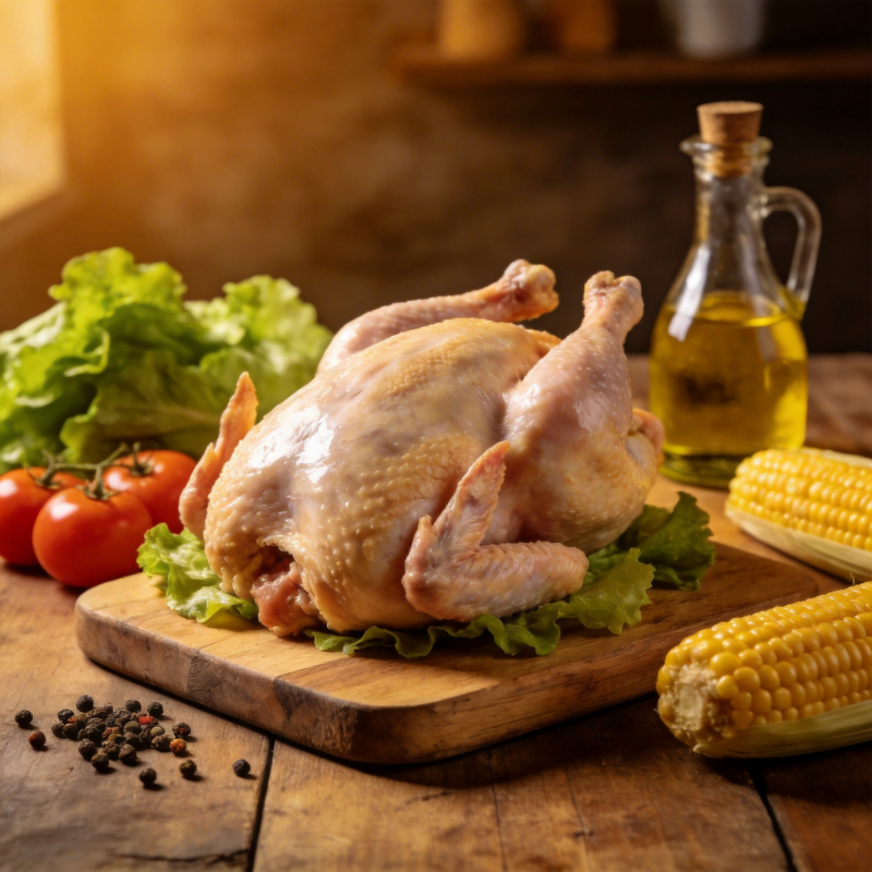 整鸡待烹 鲜美诱人图片