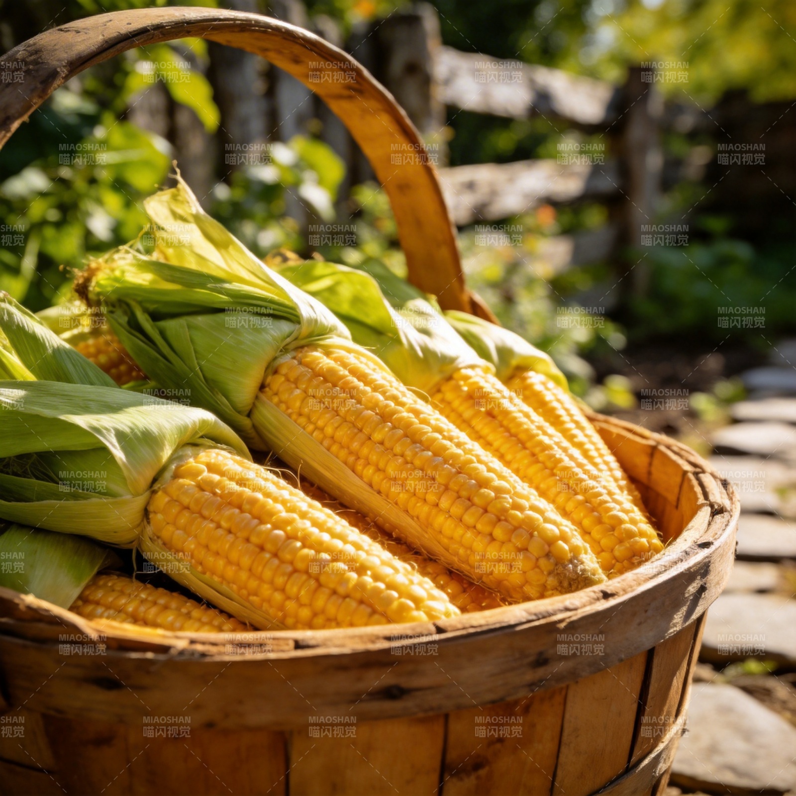 金秋玉米丰收图图片