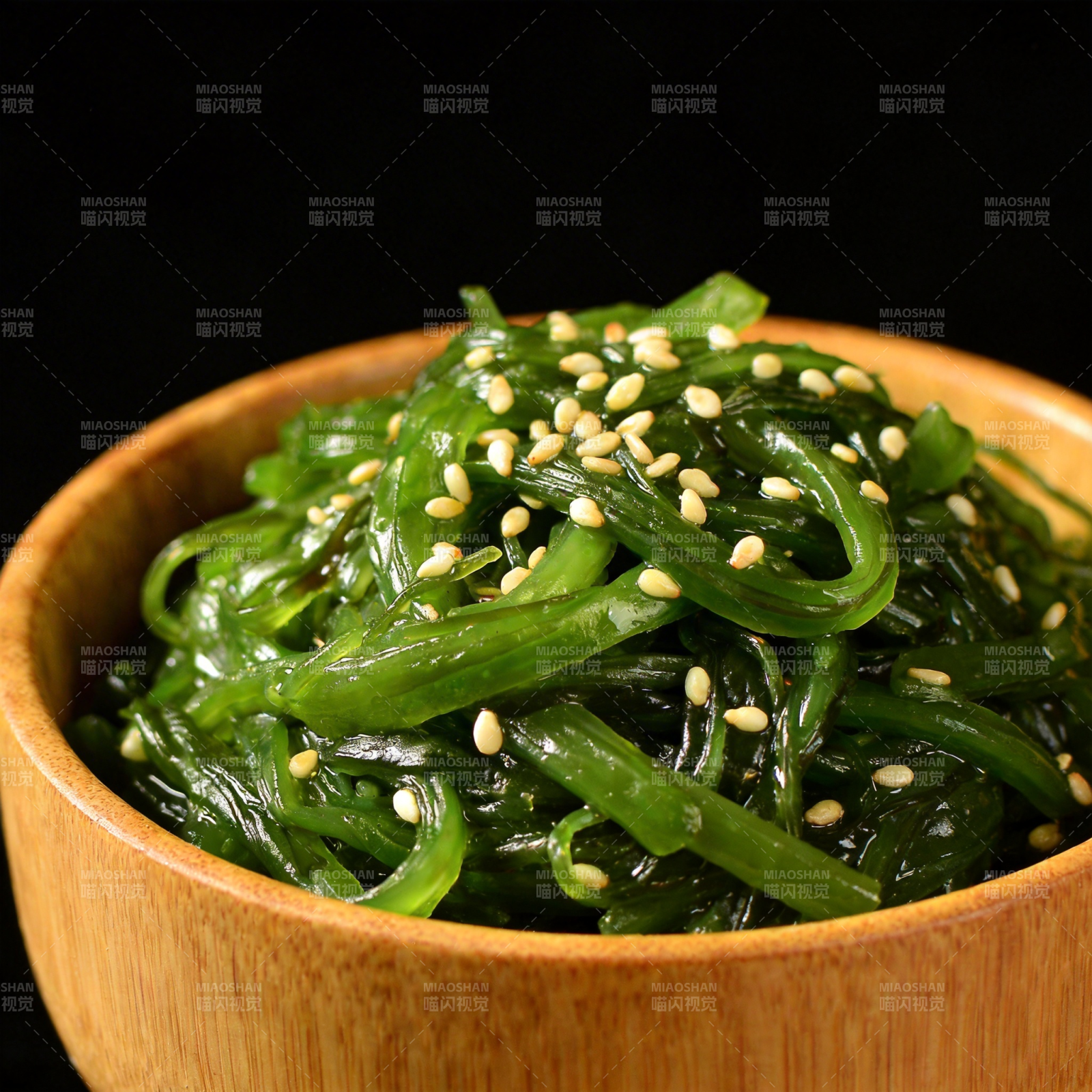 海藻拌芝麻图片