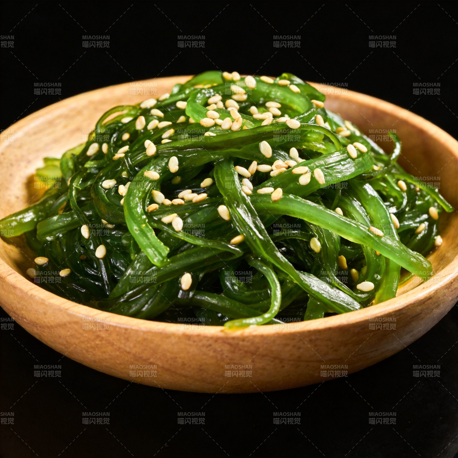 海藻拌芝麻图片