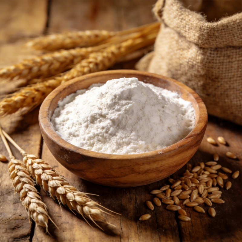 面粉与麦穗静物图片