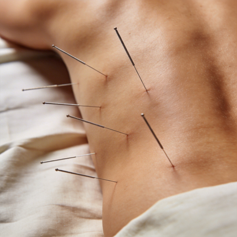 针灸治疗背部图片