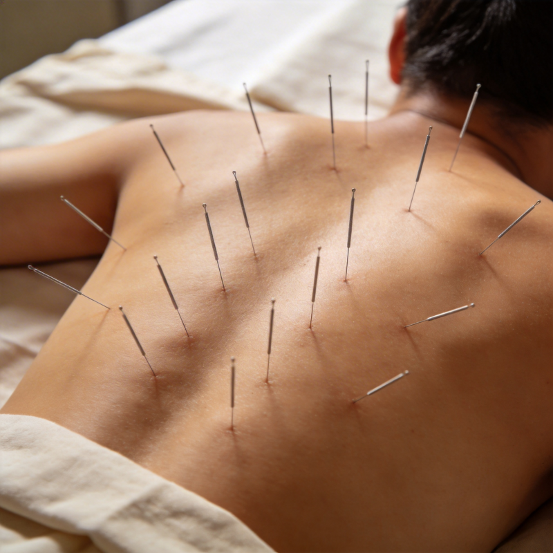 针灸治疗背部图片