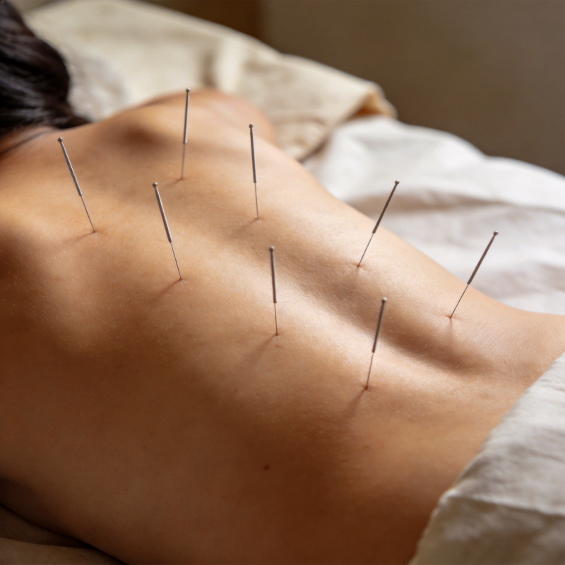 针灸治疗背部图片