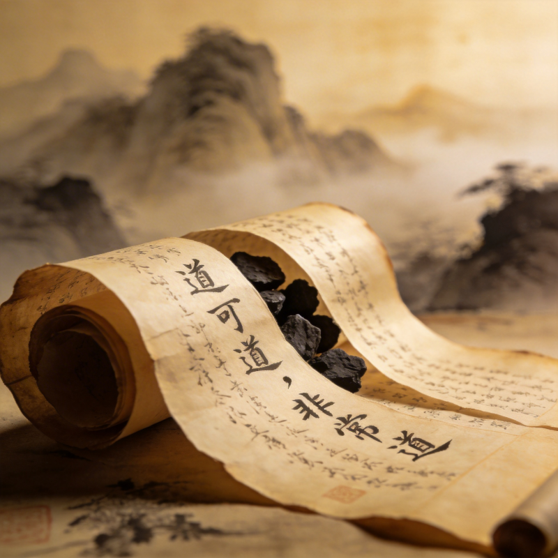 古卷墨香山水间图片