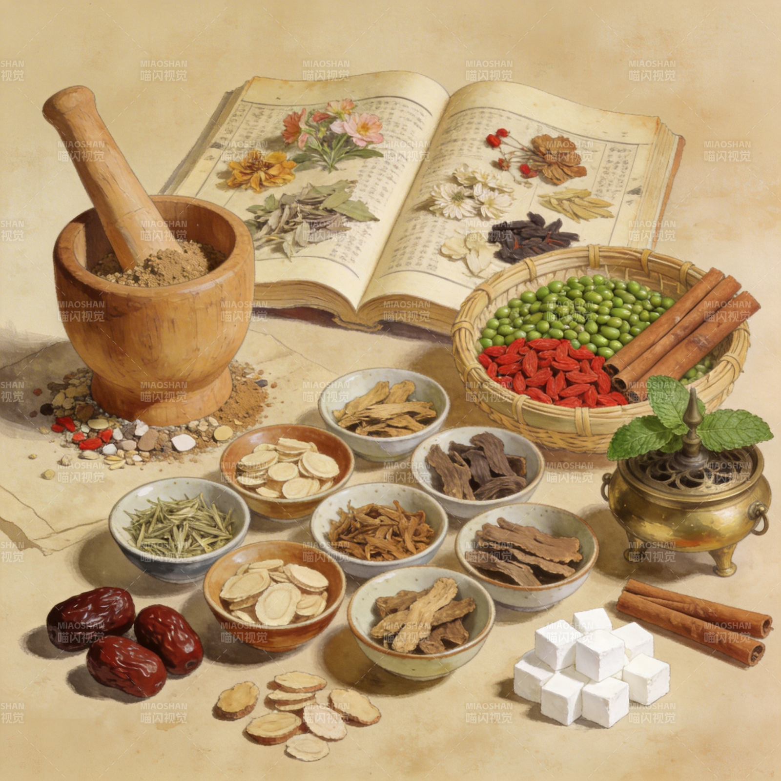 本草药香图图片