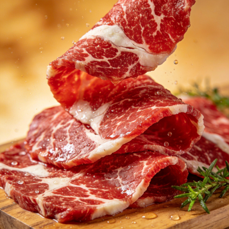 鲜嫩牛肉片图片