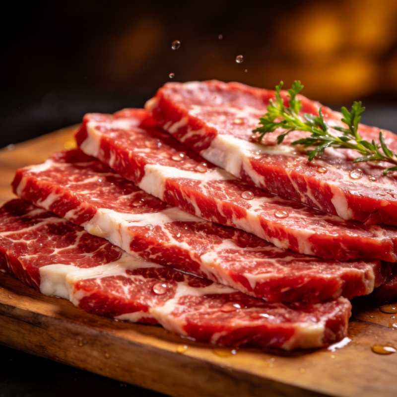 鲜嫩牛肉片图片