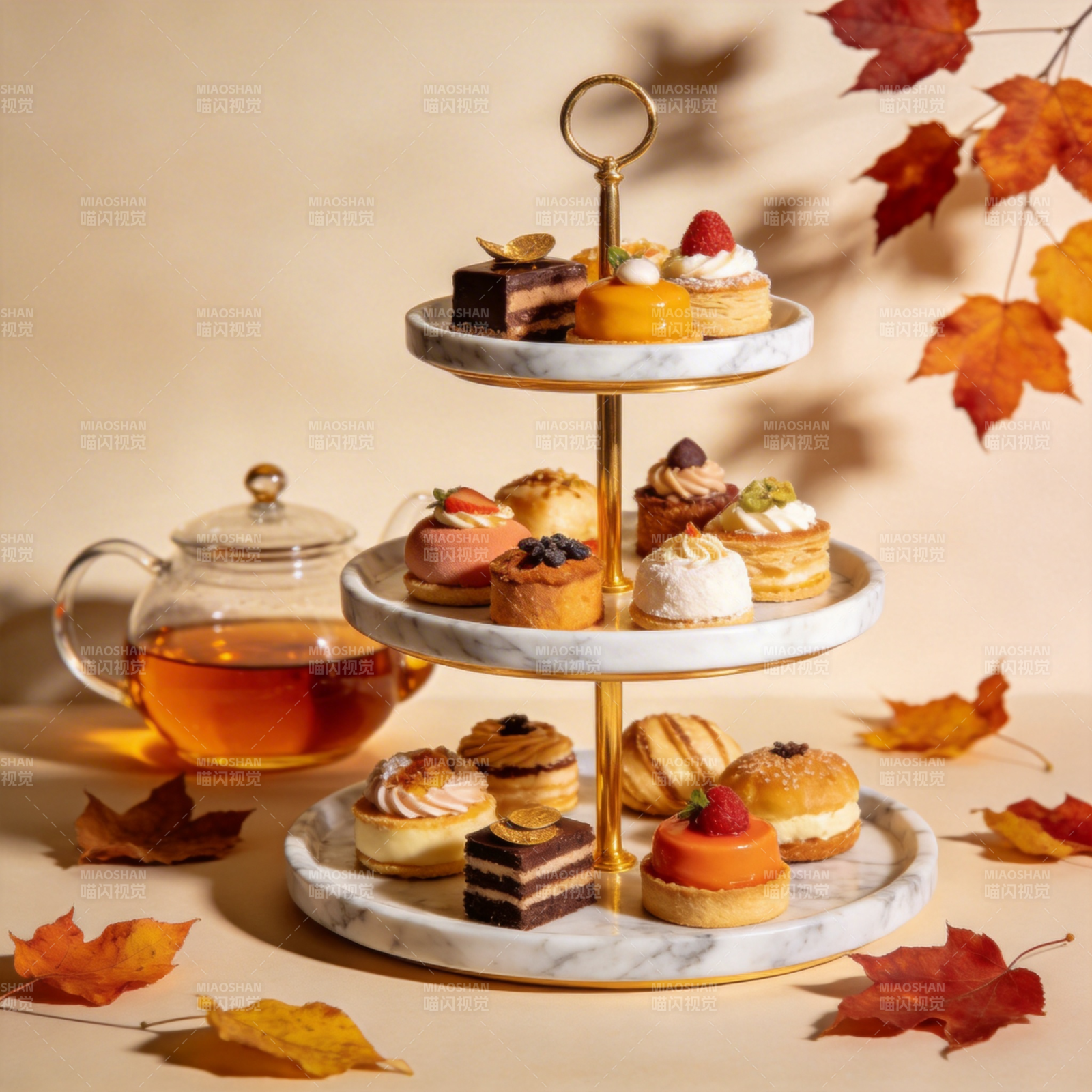 秋日甜点茶歇图片