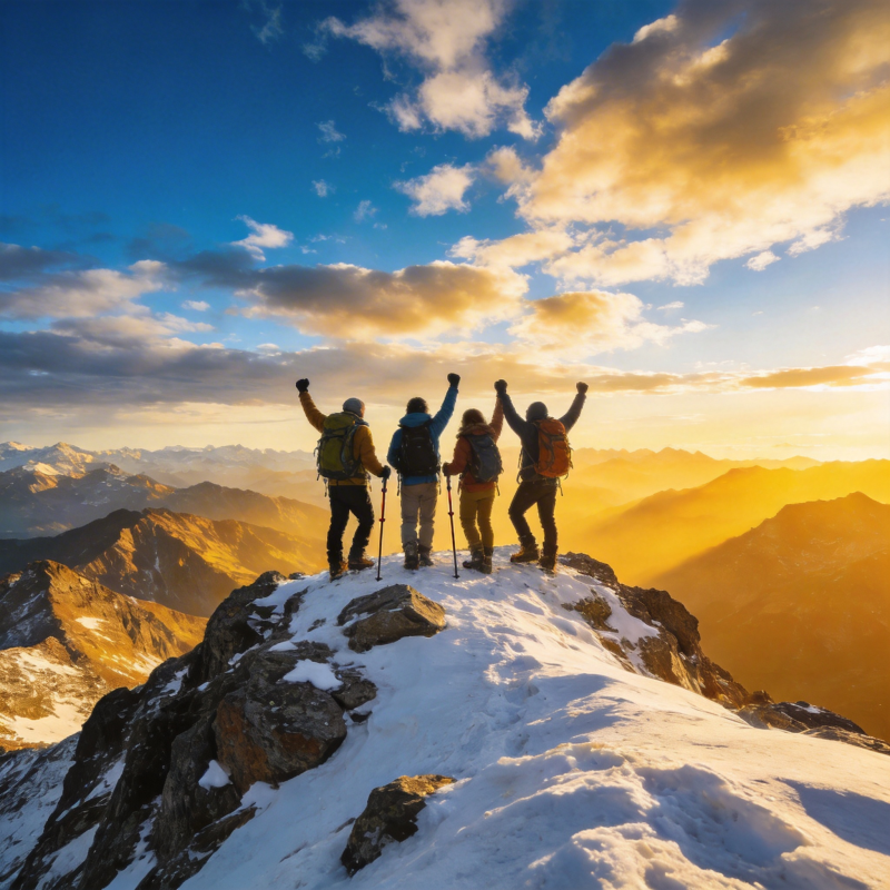 登顶巅峰 共赏日出图片