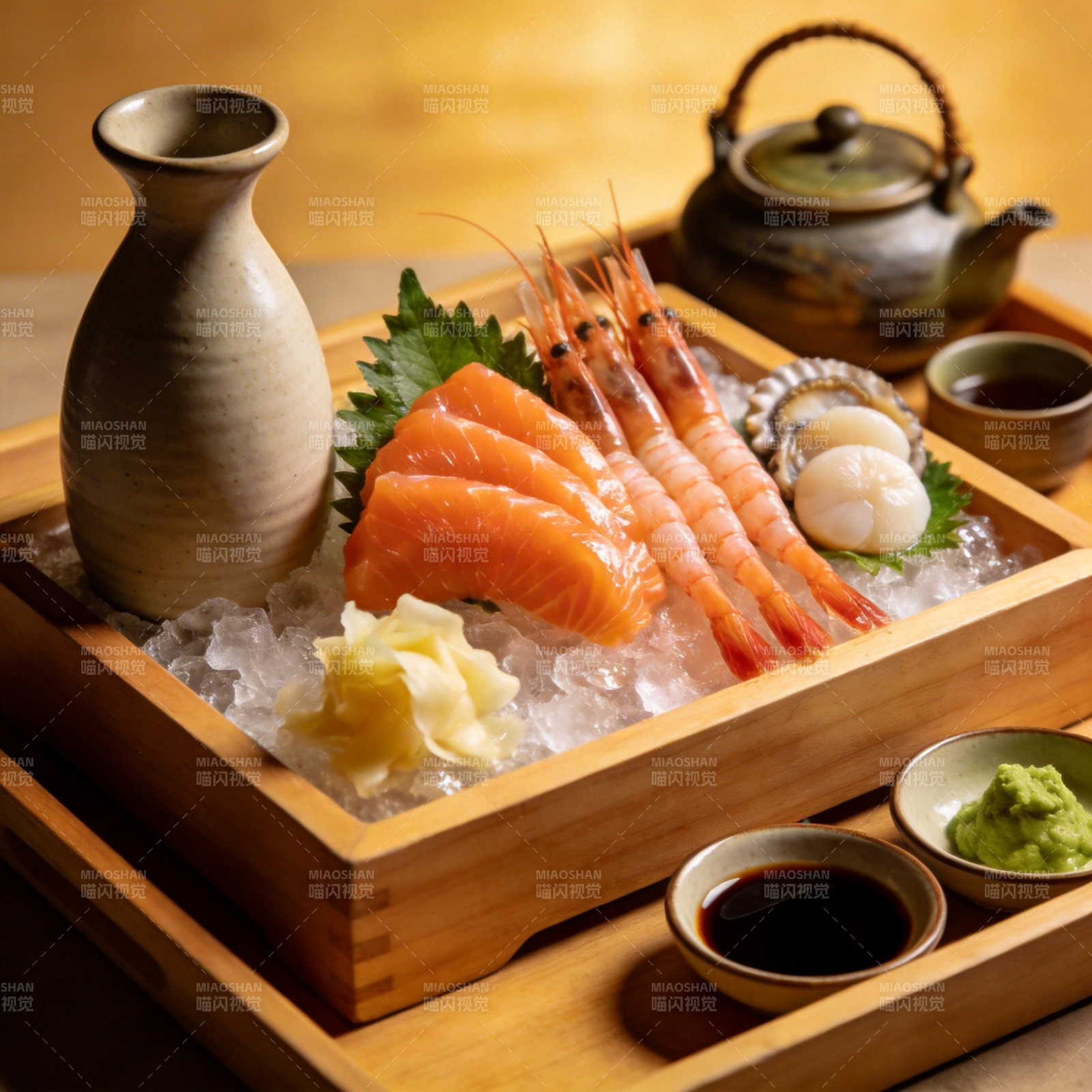 精致刺身拼盘图片